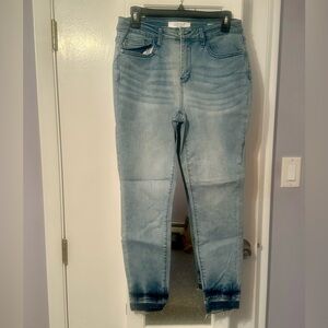 Judy Blue Light Blue Ombre Skinny Jeans